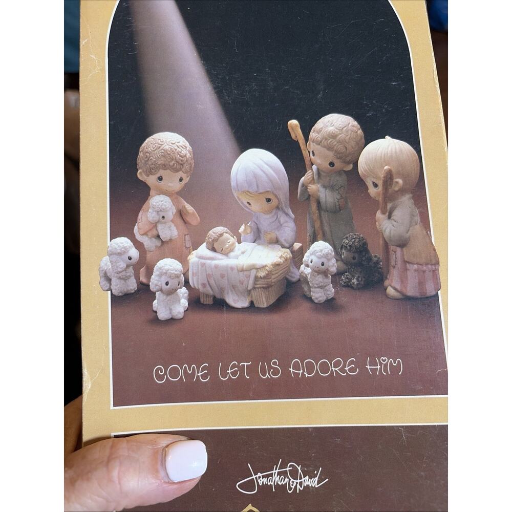 Precious Moments- Come Let Us Adore Him 18 Pc Set 9-10” Tall Nativity 1979 Box - Picture 12 of 14